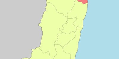 Kort af hualien Taívan