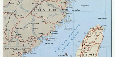 Kort af Tævan-sund