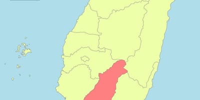 Kort af taipei Taívan